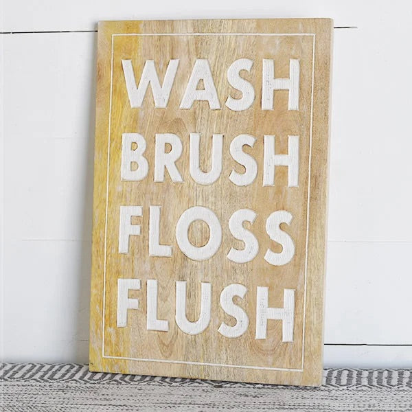 Wash Brush Floss Sign - GooeyGump Designs