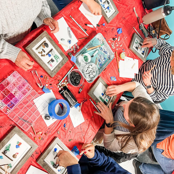 Seaglass and Stones Plant Art- Wednesday May 28 6:00pm-8:00pm