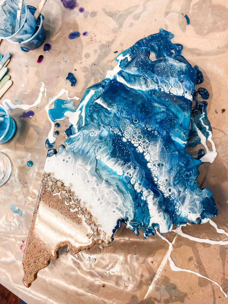 Ocean Waves Resin Workshop- Friday September 22 6:00pm - GooeyGump Designs
