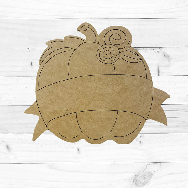 Pumpkin Banner Door Hanger/Sign  Saturday September 2nd 1:00pm - GooeyGump Designs