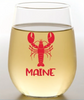 Maine Shatterproof Stemless Wine Tumblers, 2-Pack (Various Styles) - GooeyGump Designs