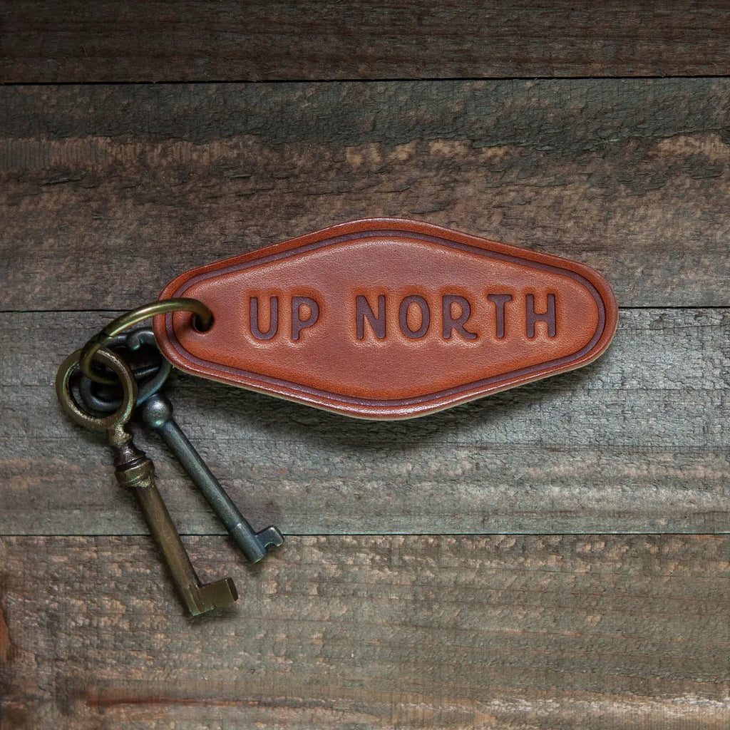 Up North Leather Keychain - GooeyGump Designs