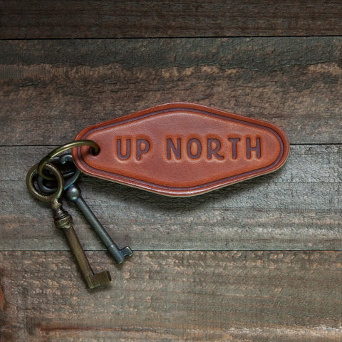 Up North Leather Keychain - GooeyGump Designs