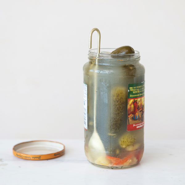 Hand-Forged Brass Jar Spoon - GooeyGump Designs